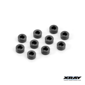 Xray Washer 3x6x3.0mm Alu Black (10) #303125-K