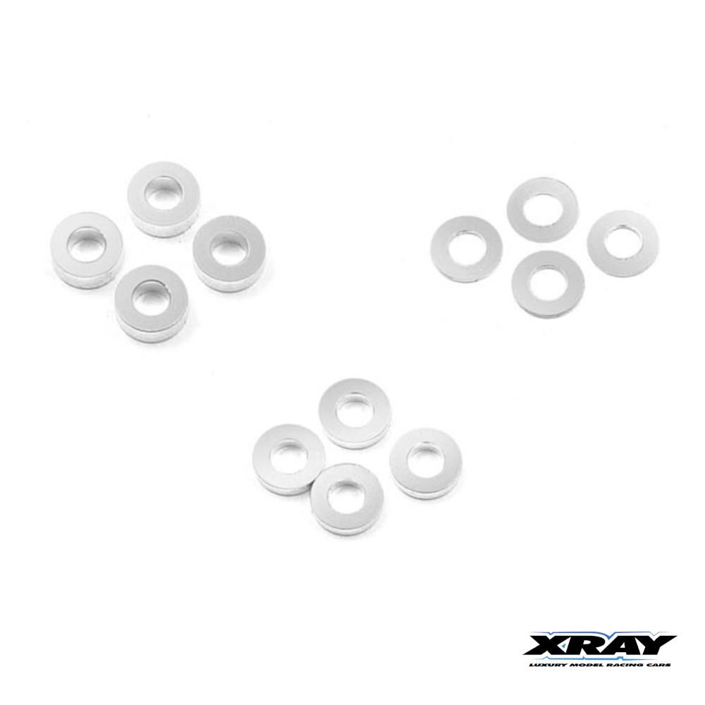 Xray Washer Set Alu (0.5mm, 1.5mm, 2.5mm) #303120 1 Xray Washer Set Alu (0.5mm, 1.5mm, 2.5mm) #303120