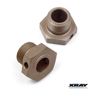 Xray Wheel Axle Alu Black Coated (2) #355250