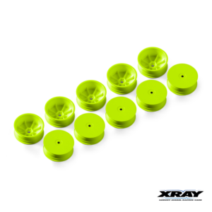 Xray Wheels Front 2wd 12mm Yellow Hard (10) #329900-Y