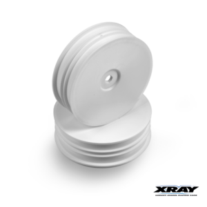 Xray Wheels Front 2wd Slim 12mm White (2) #329914-M