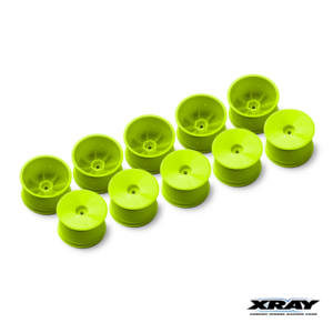 Xray Wheels Rear 12mm Yellow Hard (10) #329901-Y