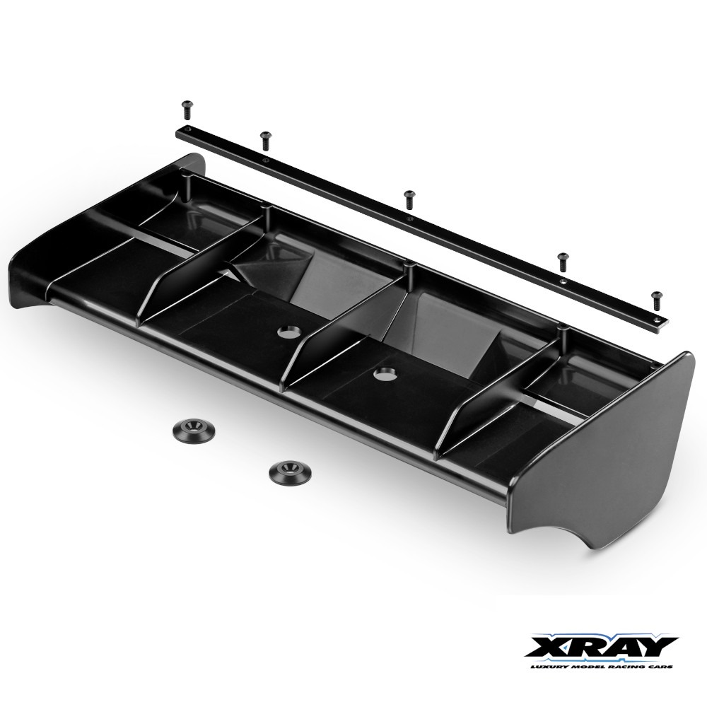 Xray Wing Rear Wickerbill Black #353517-K 1 Xray Wing Rear Wickerbill Black #353517-K