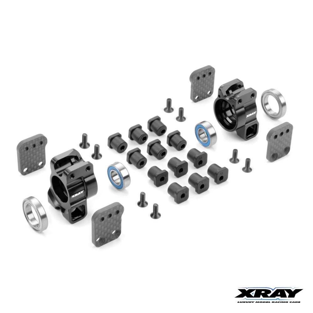 Xray 350912 Xray XB8 Alu Rear Uprights Multi-Adjustable Set #350912 1 Xray XB8 Alu Rear Uprights Multi-Adjustable Set #350912
