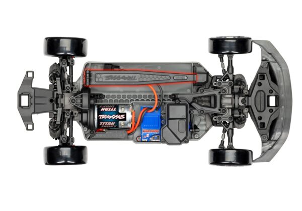 Traxxas 4-Tec Ford Mustang Brushed 1/10 Drift RTR Punane