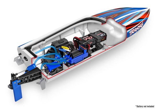 Traxxas Disruptor 26" V-Rumpf Paat RTR Lilla