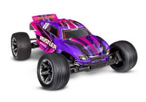 Traxxas Rustler 2wd Brushed HD 1/10 Truck RTR Lilla