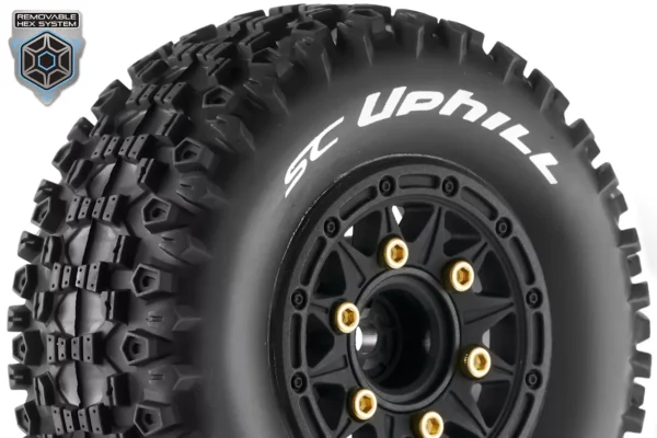 Louise RC Wheels SC-Uphill Black Wheels (2)