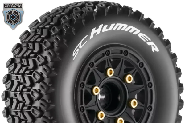 Louise RC Wheels SC Hummer Black Rims (2)