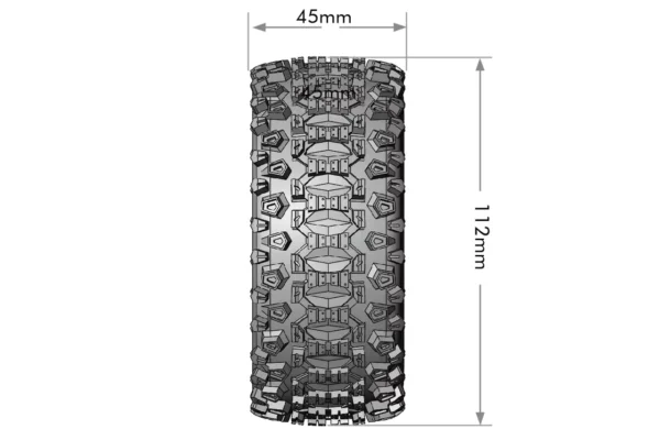 Louise RC Wheels SC-Uphill Black Wheels (2)