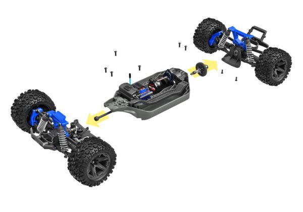 Traxxas Rustler 4x4 BL-2S HD BL 1/10 Truck RTR Red