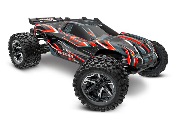 Traxxas Rustler 4x4 VXL HD BL 1/10 Truck RTR Punane
