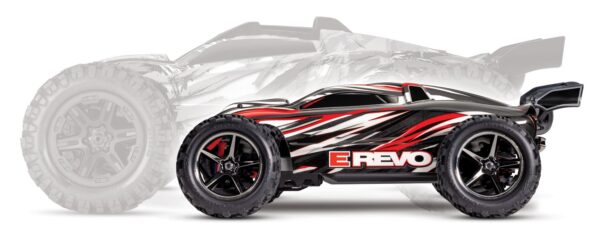Traxxas E-Revo 4x4 Brushed 1/16 Monster Truck RTR Punane