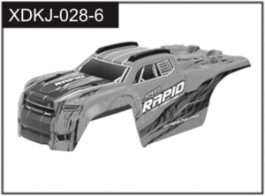 Absima Green Car Body (Rapid) (J-028-6-G)
