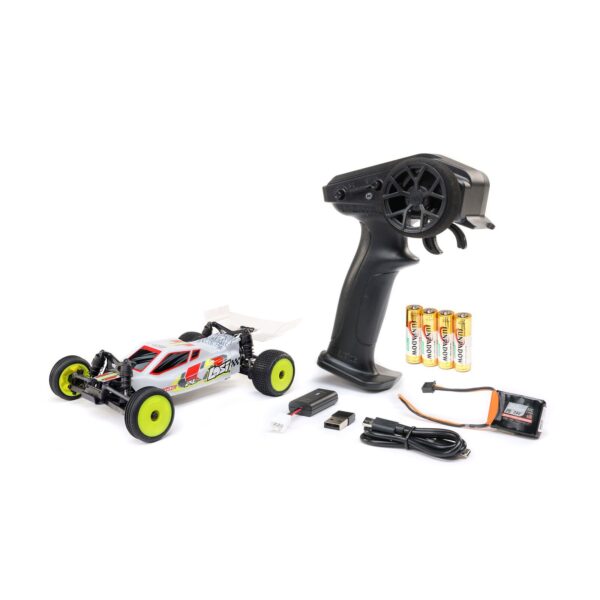 Losi 1:24 Micro-B 2WD RTR Race Buggy – White (Battery & Charger Included)