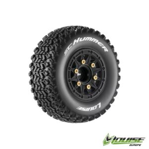 Louise RC Wheels SC Hummer Black Rims (2)
