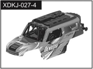 Absima Red Car Body (Devotee) (J-027-4-R)
