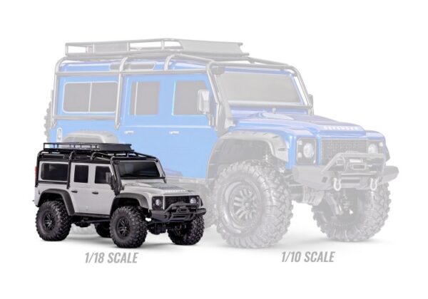 Traxxas TRX-4M 1/18 Land Rover Defender RTR Oranz - 2S LiPo/USB Charger