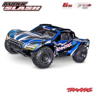 Traxxas Maxx Slash 6S 4x4 BL 1/8 Short-Course RTR Sinine