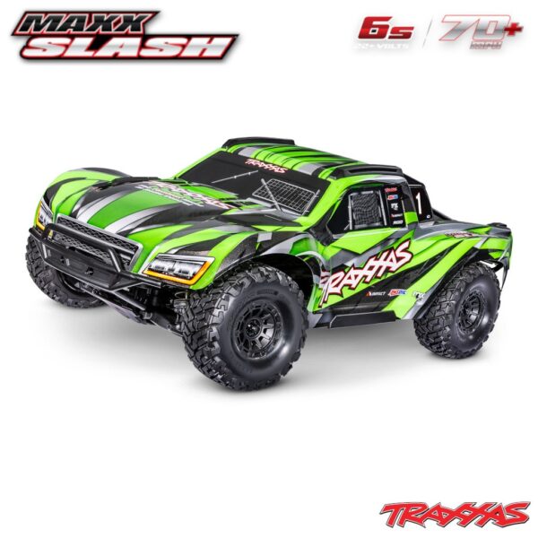 Traxxas Maxx Slash 6S 4x4 BL 1/8 Short-Course RTR Roheline