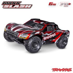 Traxxas Maxx Slash 6S 4x4 BL 1/8 Short-Course RTR Punane