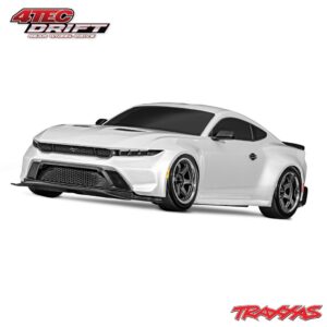 Traxxas 4-Tec Ford Mustang Brushed 1/10 Drift RTR Valge
