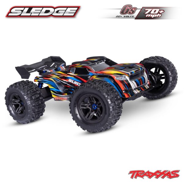 Traxxas Sledge 4x4 Belted 1/8 Monster-Truck Brushless RTR Sinine