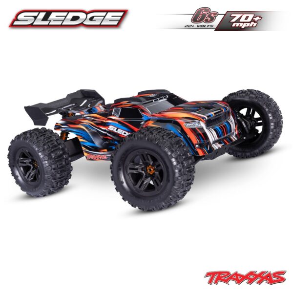 Traxxas Sledge 4x4 Belted 1/8 Monster-Truck Brushless RTR Orange