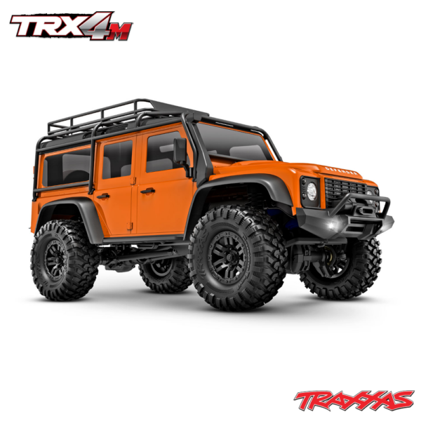 Traxxas TRX-4M 1/18 Land Rover Defender RTR Oranz - 2S LiPo/USB Charger