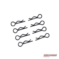Ultimate Racing 1/10 Body Clips – Black (8) (UR6411-N)
