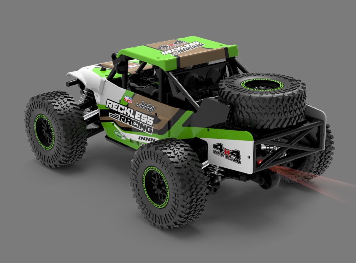 Absima Puldiauto Reckless Absima 1/20 RECKLESS 4wd RC Truck RTR - Roheline 2 Absima 1/20 RECKLESS 4wd RC Truck RTR - Roheline