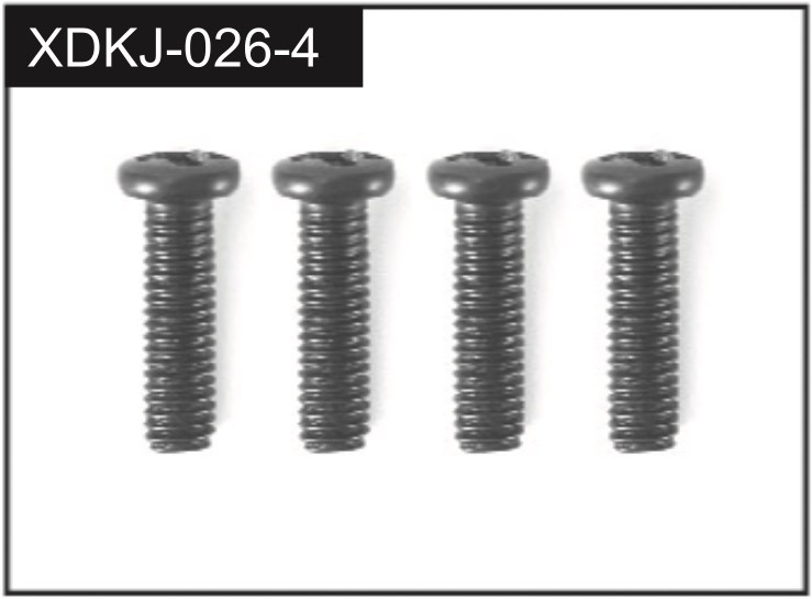 Absima 3x10 Screws (4) (J-026-4) 1 Absima 3x10 Screws (4) (J-026-4)