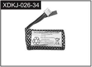 Absima 600mAh 7.4V Li-Ion 2S Battery #J-026-34