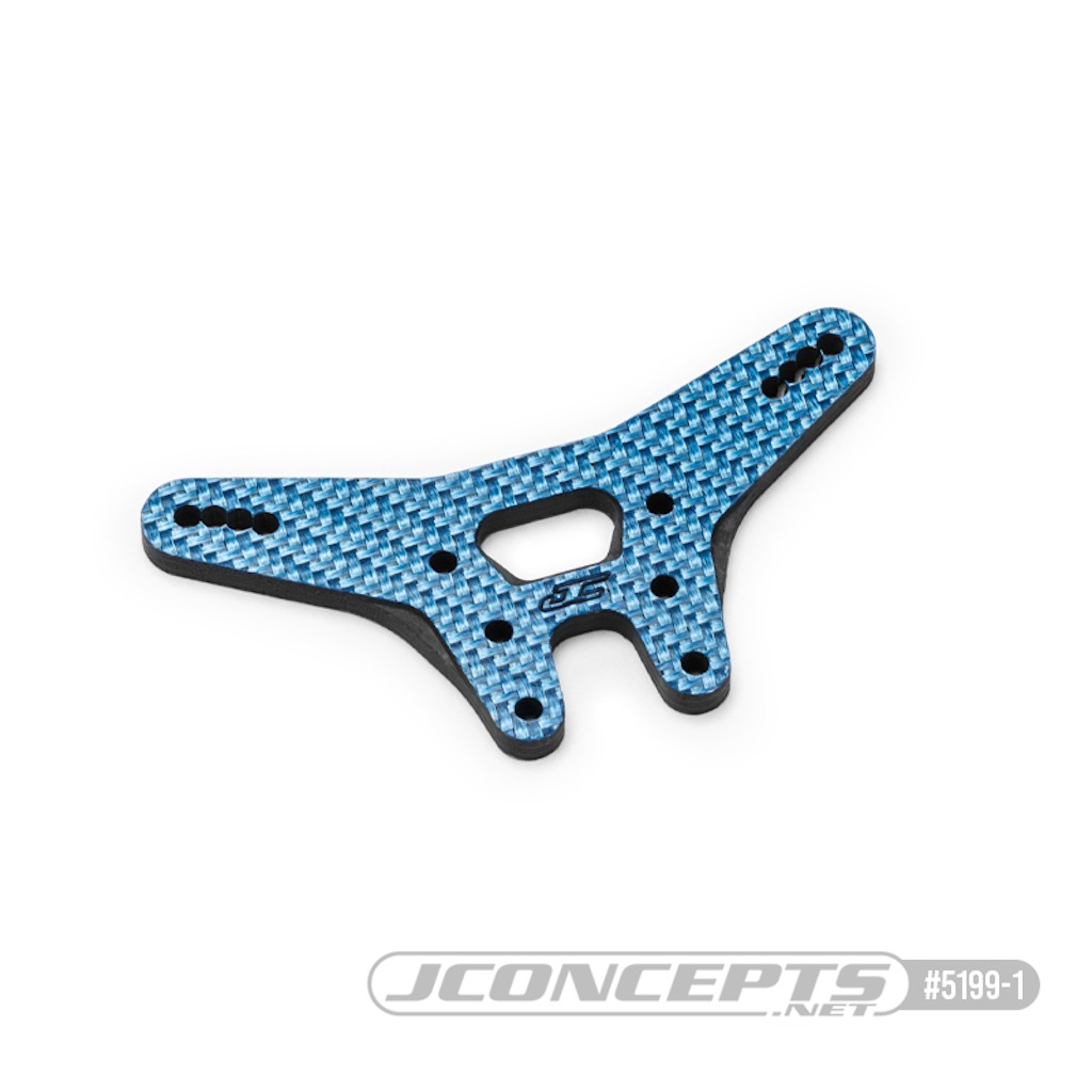 JConcepts RC10B7 Rear Shock Tower Blue Shock Tower Rear Carbon Blue (5199-1) JConcepts 1 Shock Tower Rear Carbon Blue (5199-1) JConcepts