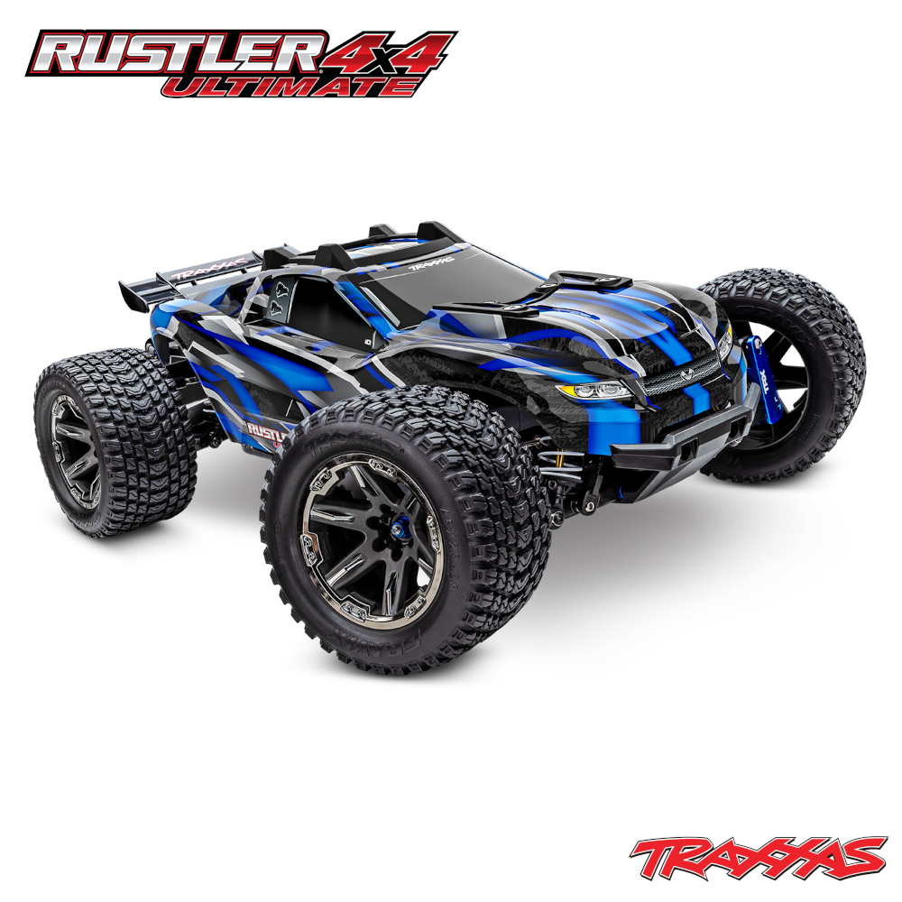 Rustler 4x4 Ultimate VXL Traxxas 1/10 Rustler Ultimate VXL BL RTR RC-Truck Blau 1 Traxxas 1/10 Rustler Ultimate VXL BL RTR RC Truck Blue