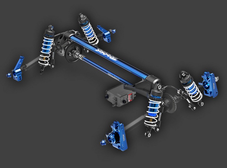 Rustler 4x4 Ultimate VXL Traxxas 1/10 Rustler Ultimate VXL BL RTR RC-Truck Blau 12 Traxxas 1/10 Rustler Ultimate VXL BL RTR RC-Truck Blau