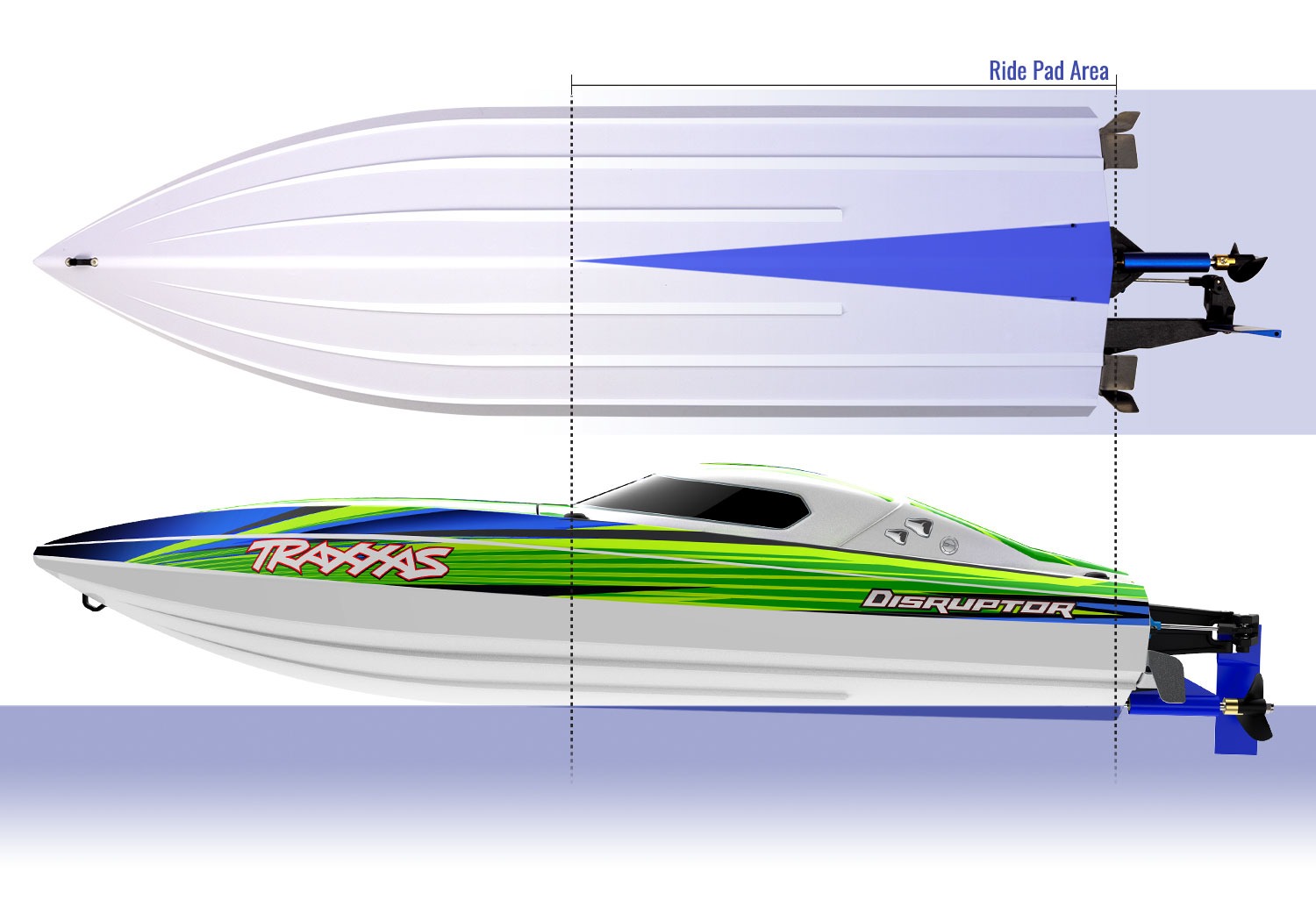 Traxxas Disruptor RC Boat Traxxas Disruptor 4S Green Brushless RC Speed Boat 40+mph 756mm RTR 11 Traxxas Disruptor 4S Green Brushless RC Speed Boat 40+mph 756mm RTR