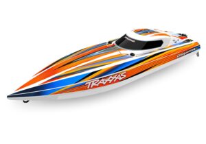 Traxxas Disruptor 4S Orange Brushless RC Speed Boat 40+mph 756mm RTR