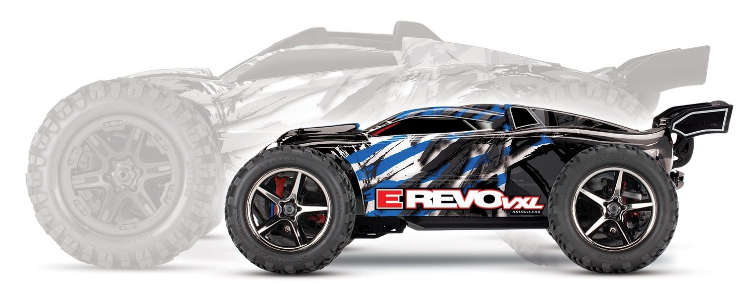 Traxxas E-Revo VXL 4x4 Brushless 1:16 Racing Truck RTR - Sinine 8 Traxxas E-Revo VXL 4x4 Brushless 1:16 Racing Truck RTR - Sinine