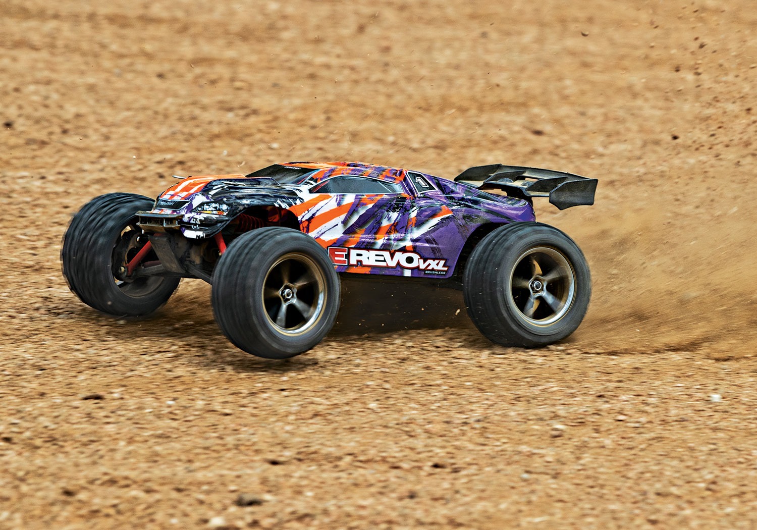 Traxxas E-Revo VXL Traxxas E-Revo VXL 4x4 Brushless 1:16 Racing Truck RTR - Purple 27 Traxxas E-Revo VXL 4x4 Brushless 1:16 Racing Truck RTR - Purple