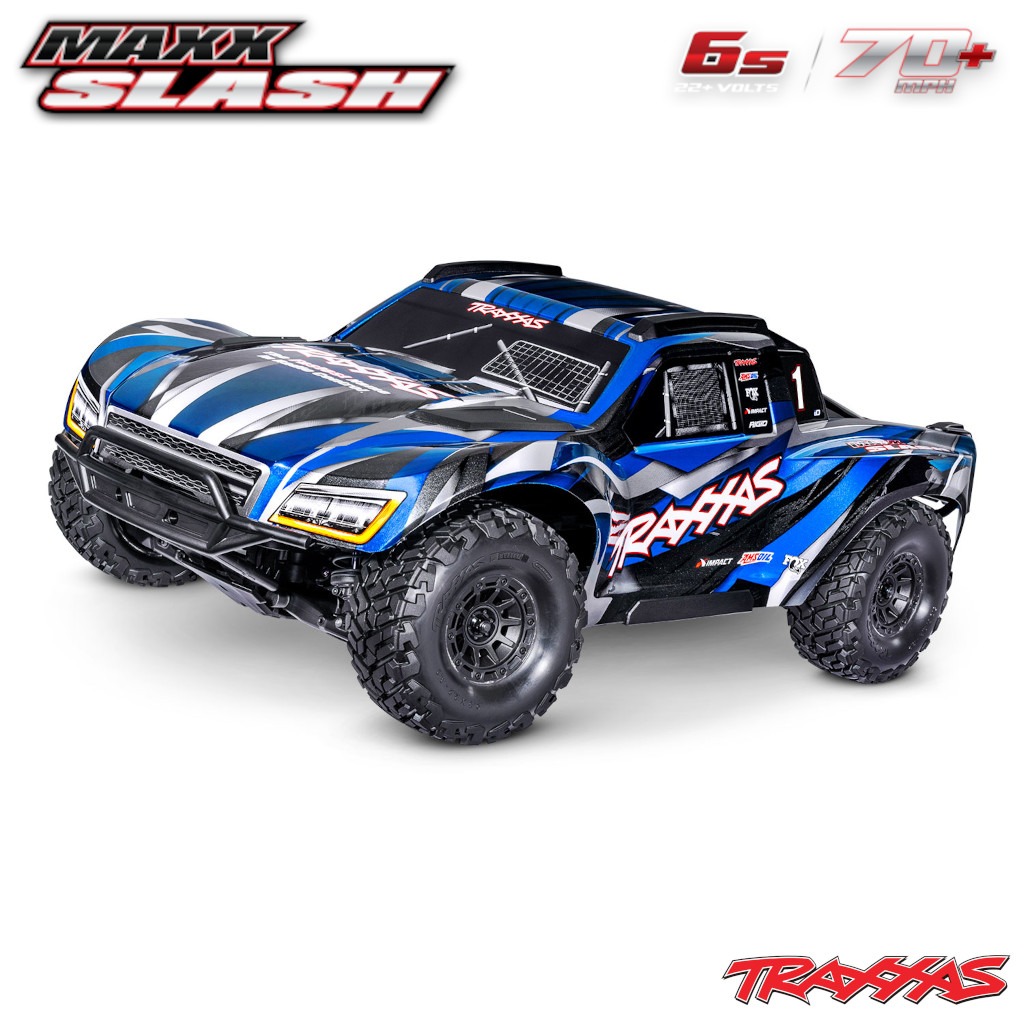 Traxxas Maxx Slash Traxxas Maxx Slash 6S 4x4 BL 1/8 Short-Course RTR Blue 1 Traxxas Maxx Slash 6S 4x4 BL 1/8 Short-Course RTR Blue
