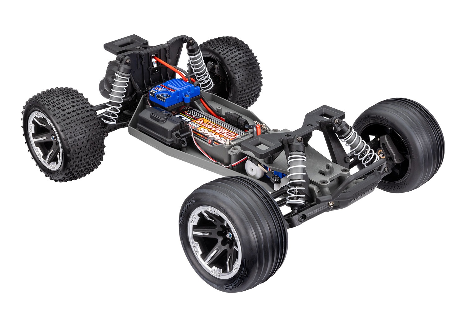 Traxxas Rustler XL-5 Punainen Traxxas Rustler 2wd XL-5 1:10 Stadium Truck with battery - Red 15 Traxxas Rustler XL-5 1:10 2wd Truck akulla - punainen