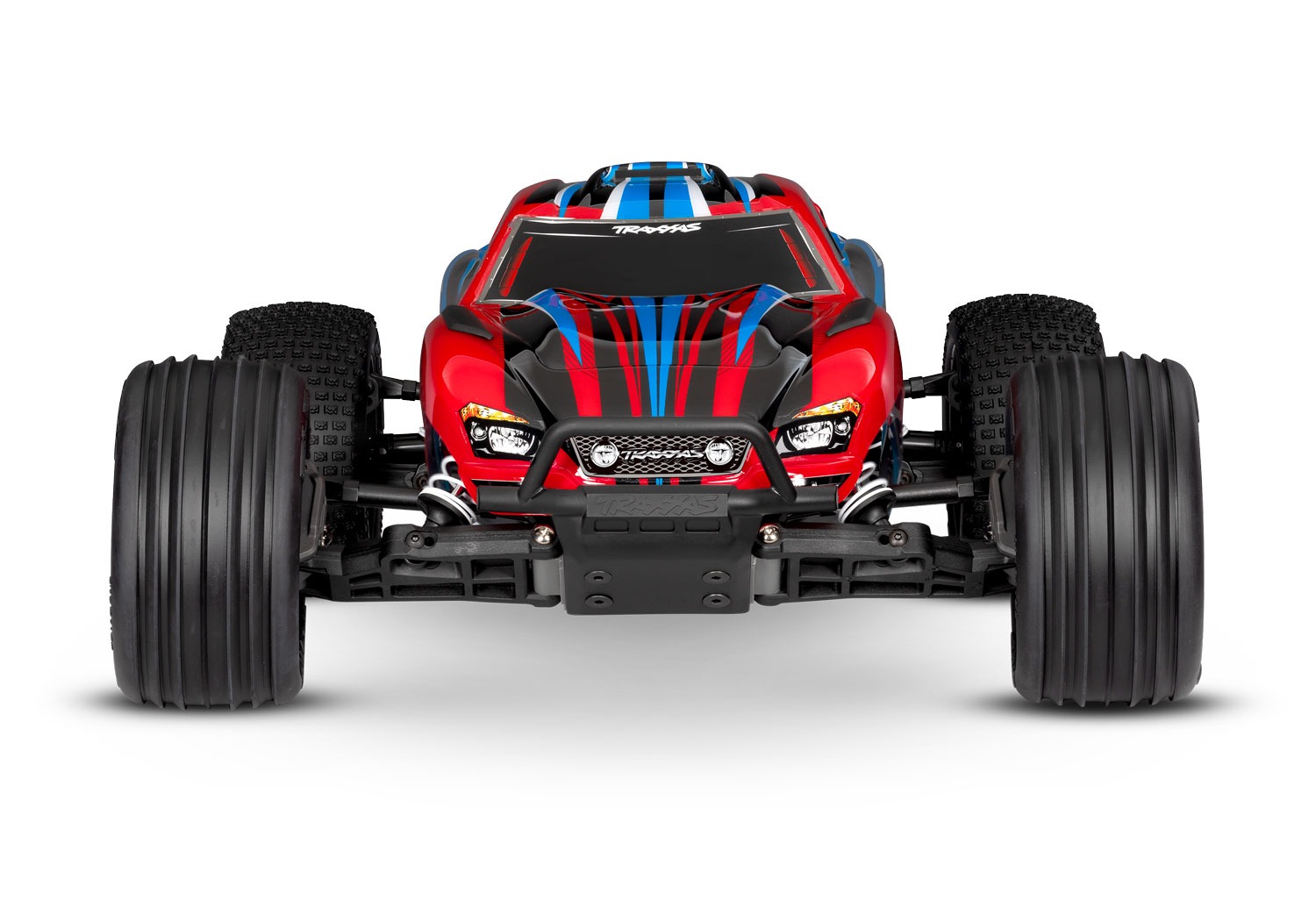 Traxxas Rustler XL-5 Punainen Traxxas Rustler 2wd XL-5 1:10 Stadium Truck with battery - Red 2 Traxxas Rustler XL-5 1:10 2wd Truck akulla - punainen