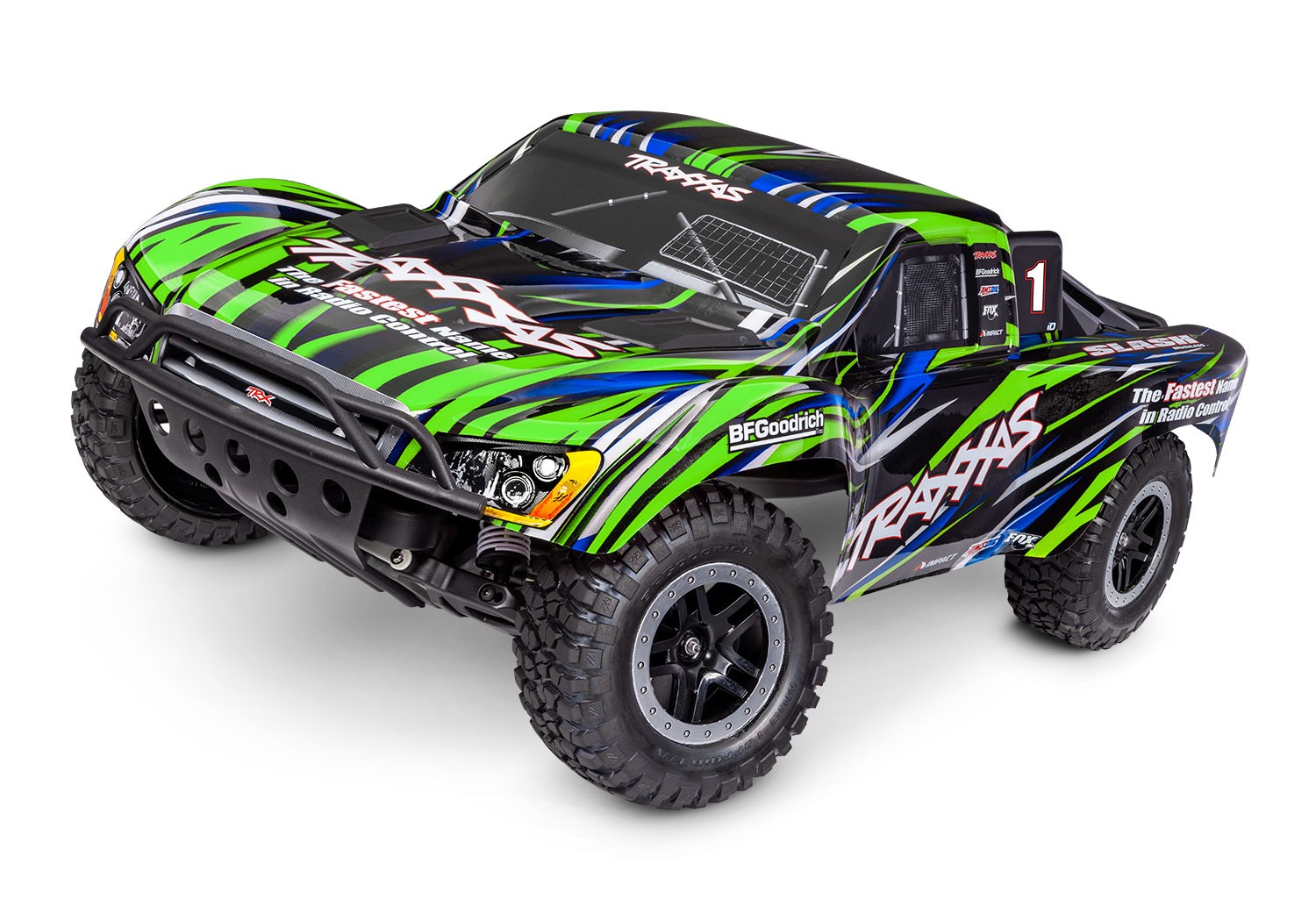 Traxxas Slash 2wd BL-2S BL HD 1/10 Short-Course RTR Roheline 1 Traxxas Slash 2wd BL-2S BL HD 1/10 Short-Course RTR Green