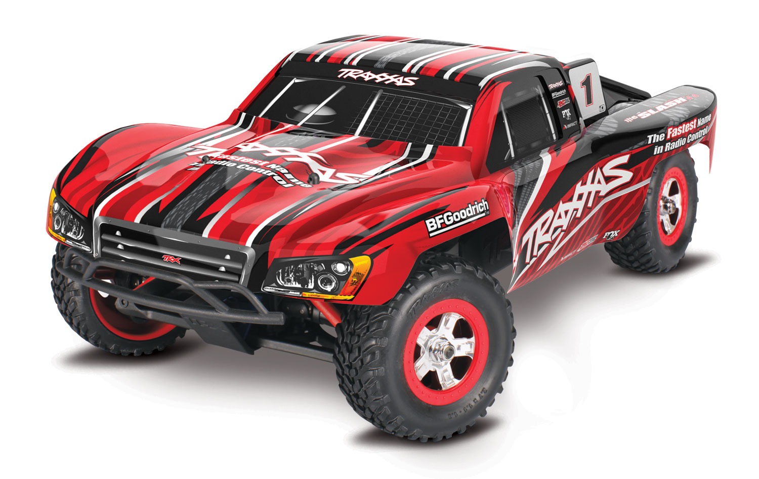 Traxxas Slash 4x4 Brushed 1/16 Short-Course RTR Punane 3 Traxxas Slash 4x4 Brushed 1/16 Short-Course RTR Punane