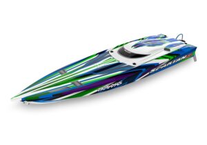 Traxxas Spartan SR Green Brushless RC Speed Boat 50+mph 1060mm RTR