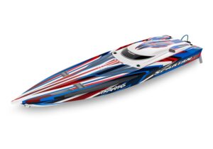 Traxxas Spartan SR Red Brushless RC Speed Boat 50+mph 1060mm RTR