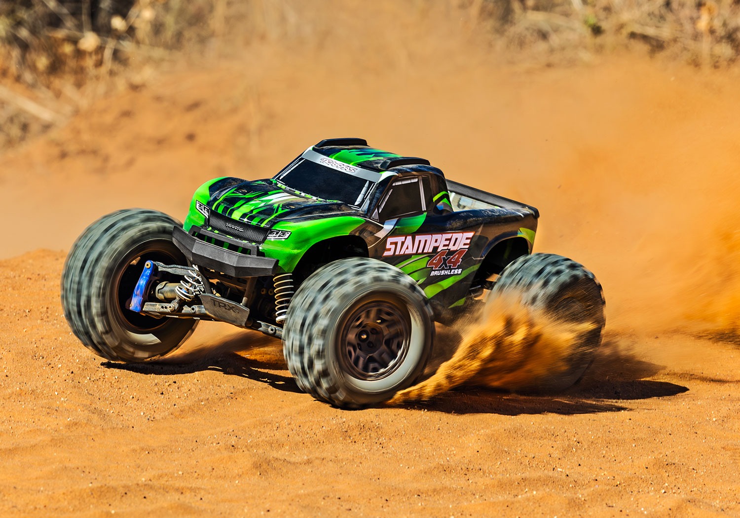 Traxxas Stampede 4x4 BL-2S HD BL 1/10 Monster-Truck RTR Green 23 Traxxas Stampede 4x4 BL-2S HD BL 1/10 Monster-Truck RTR Green