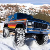 Traxxas TRX-4 Ford Bronco 1979 1/10 Crawler Brushed Clipless RTR Punane