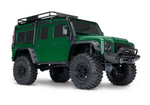 Traxxas TRX-4 LR Defender 1/10 Crawler Brushed Clipless RTR Roheline